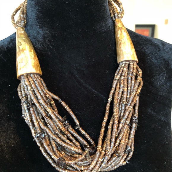 Tribal Chic Beaded Necklace - Picture 4 of 5